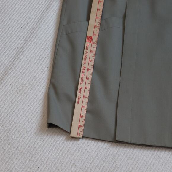 Vintage Louis Feraud Asymmetrical closure trench coat Taupe M/L? - Picture 4 of 6